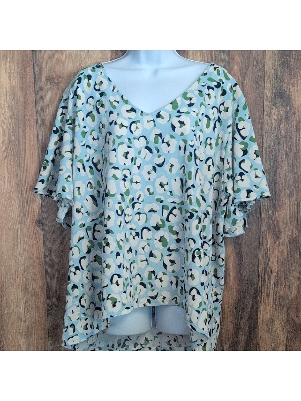 Michelle McDowell Patterned Tunic Blouse XXL            D116
